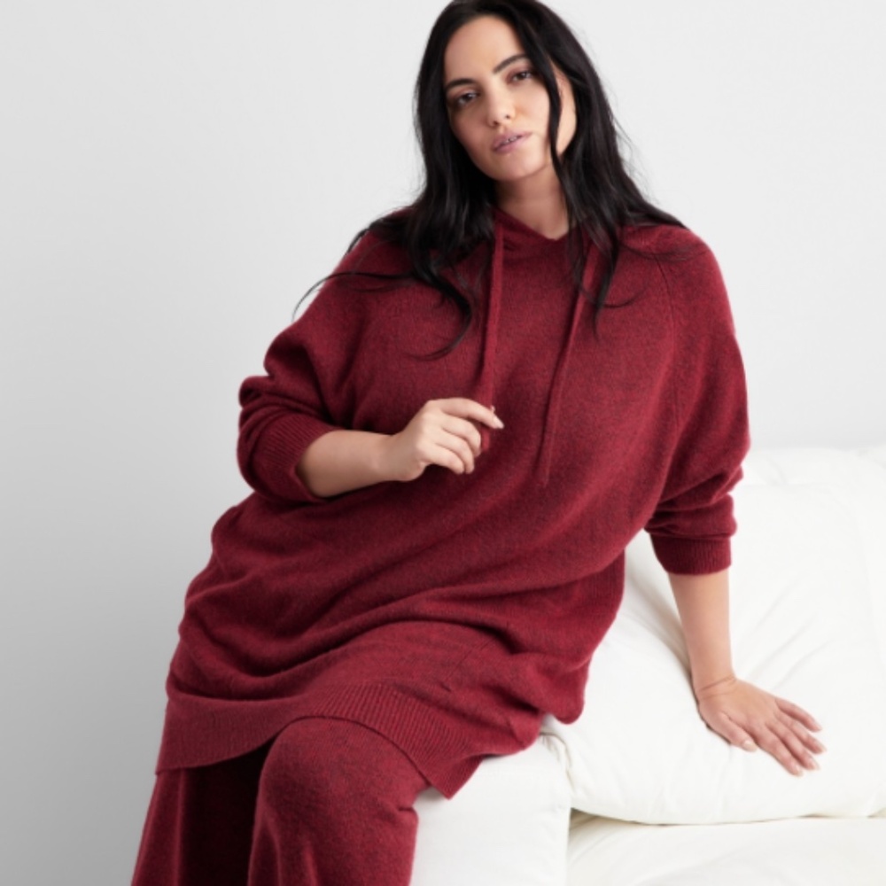 State of Day Women's Indulge & Rest Loungewear Tunic Hoodie, Maraschino S $ 70
